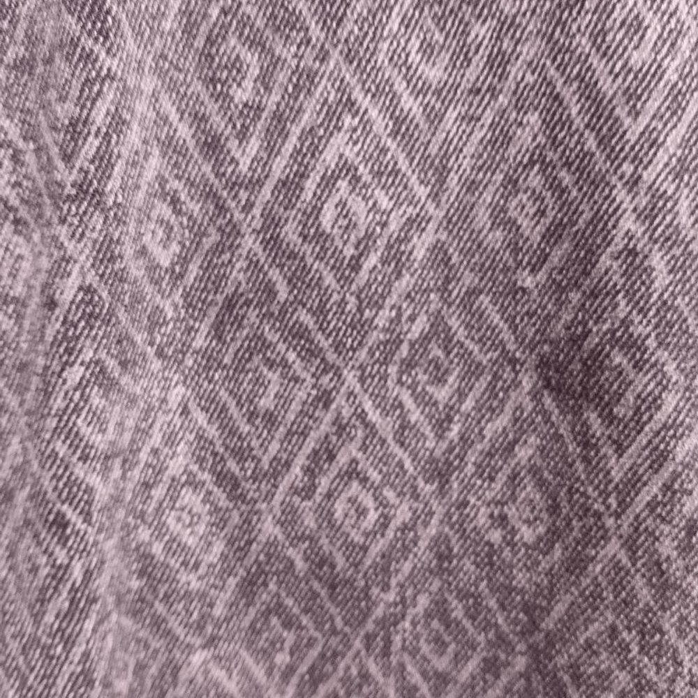 Rue 21 Diamond Geometric Pattern Gothic Moto Metal Grey Jeans Fits 8 - Picture 5 of 8